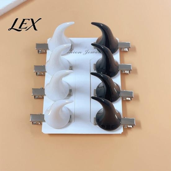 Cosplay Headwear for Women 2Pcs Halloween Evil Horn Hair Clips, Small Horror Demon Goth Ear Resin Clips Hairpins, Barrettes Accessories Adults