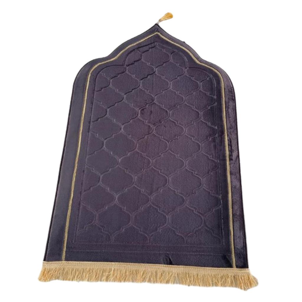 Gebetsteppich Ramadan Geschenke Tragbar für Männer Frauen Kinder Dick Hochzeitszubehör mit Quasten Reisegebetsteppich Islamischer Gebetsteppich