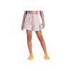 adidas Solid Color Lace-Up Straight Casual Shorts Women Shorts Pink IS1217