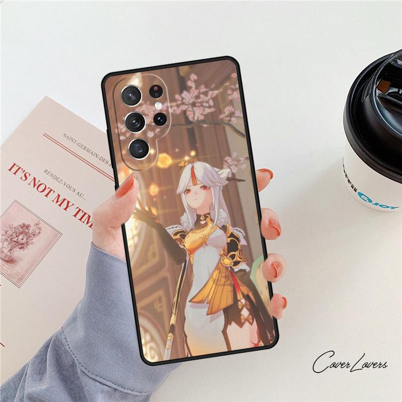 Genshin Impact NingGuang phone case For Samsung Galaxy S24 S25 S23 S22 Ultra Note 10 20 Plus S20 S21 FE Cover