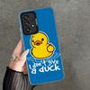 Funny Cute Cartoon Duck Shockproof Phone Case for Samsung A17 A16 A15 A14 A37 A57 A36 A56 A26 A35 A55 A25 A34 A54 A24 A13 A23 A3