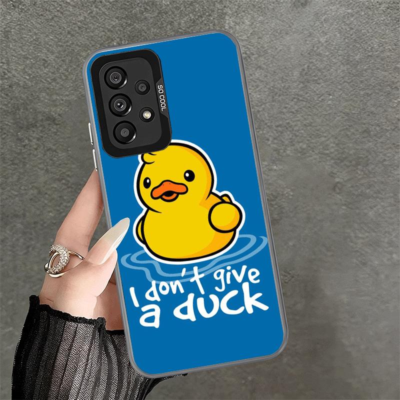 Funny Cute Cartoon Duck Shockproof Phone Case for Samsung A17 A16 A15 A14 A37 A57 A36 A56 A26 A35 A55 A25 A34 A54 A24 A13 A23 A3