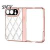 Precise Cutout Phone Cover Faux Leather Case for IPhone-Duo, with Screen Protector & Hinge Full Body Protection Protection, Rhinestone Cover,
