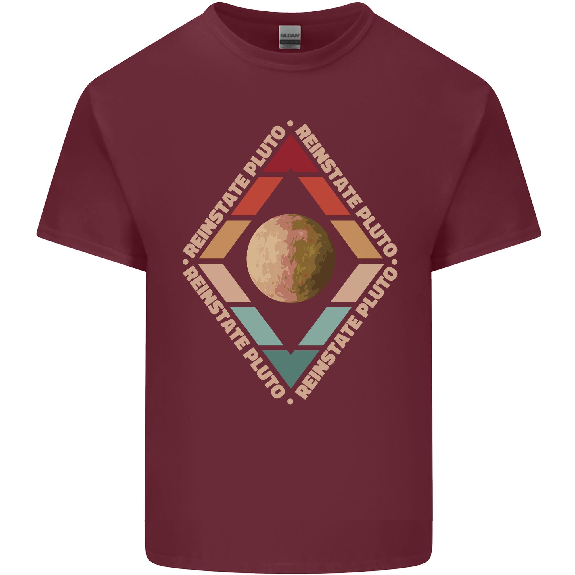 Reinstate Pluto Funny Astronomy Unisexs Light Cotton TShirt S