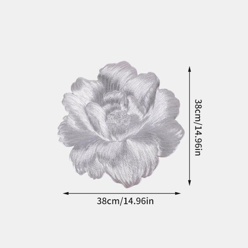 Peony Flower-Shaped Heat-Resistant And Washable Flower Placemat Decorative Heat Resistant Table Pad Coasters Home Party Wedding