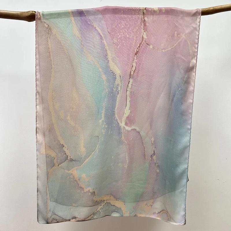 

Women Gradient Color Polyester Scarf for Women Modal Breathable Light Weight Soft Shawl Cotton Rayon Viscose Headband Shawl 80 X 180 CM