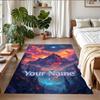 Crystal Velvet Rug Custom Name Text, Soft Non Slip Floor Mat Home DecorWorld of Warcraft