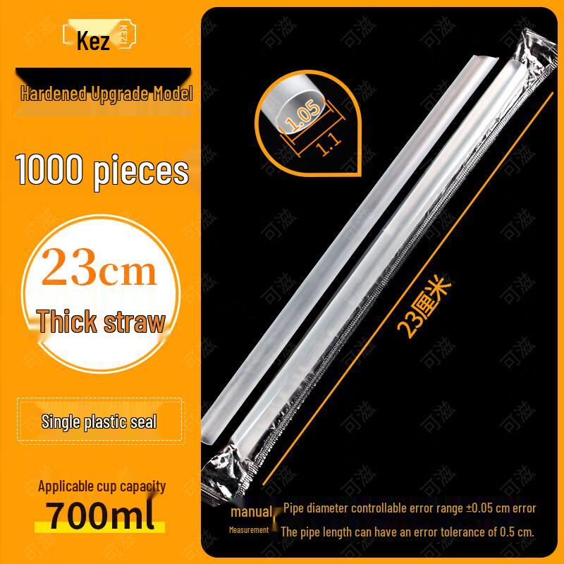 ZISIZ Disposable Bubble Tea Straws