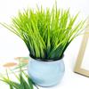 24Pcs Weather-Resistant Artificial Spring Grass Green Artificial Grass Bundles  Tabletop Greenery