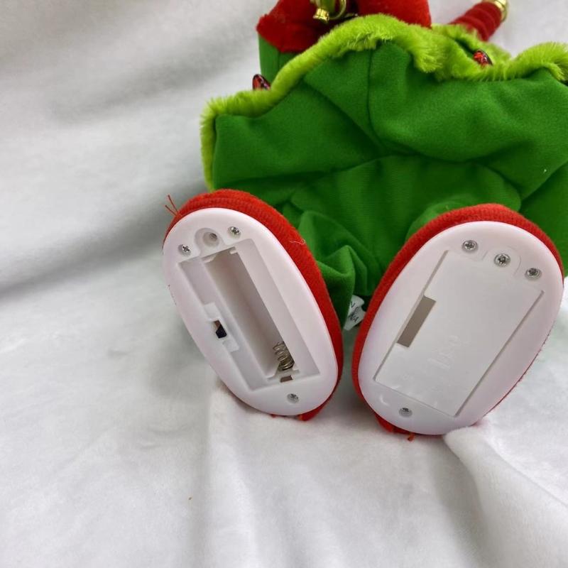 Musical Moving Christmas Tree Plush Decoration Electric Swing Function Festival Party Decoration for Home Office