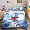 Skier Speeding On Snowy Mountain Print Soft Comfortable Duvet Cover Bedding Set Included 1*Duvet Cover  2*Pillowcases
