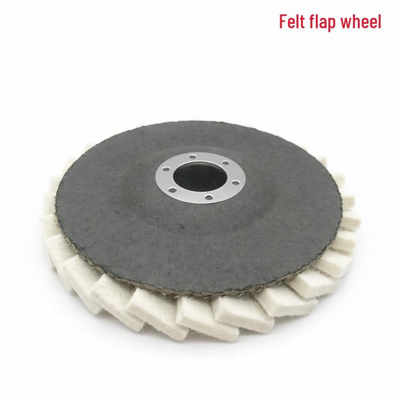 Fine Felt Polishing Wheel: Multiple Sizes for Angle Grinders, Uniform Gloss, Scratch-Resistant on Substrates
