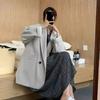 Giacca da abito corta da donna per primavera e autunno, casual, versatile, ampia, tendenza moda, giacca da abito corta