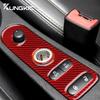 For Seat Leon MK2 1P 2005 2006 2007 2008 2009 2010 2011 2012 Car Gear Shift Panel Real Soft Carbon Fiber Sticker Accessories