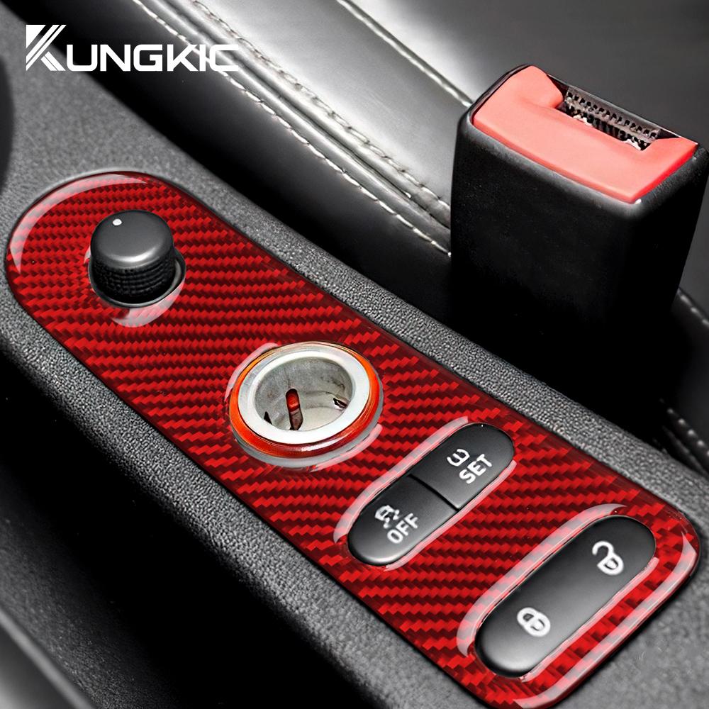 For Seat Leon MK2 1P 2005 2006 2007 2008 2009 2010 2011 2012 Car Gear Shift Panel Real Soft Carbon Fiber Sticker Accessories