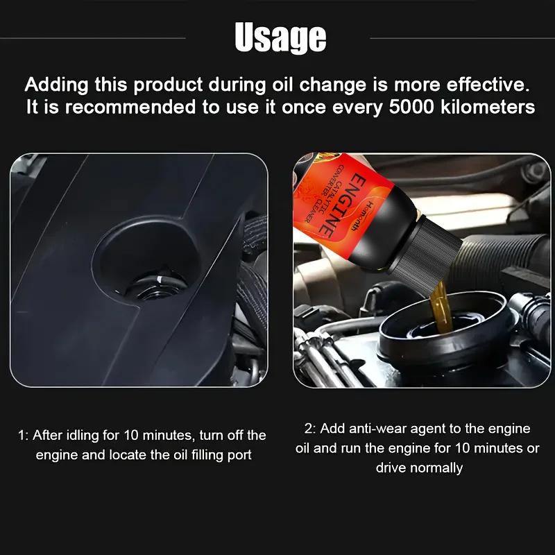 Nano Red Smoke Engine Wear Protection Agent,Noise/vibration Reducer,Heavy Cylinder Repair Oil Additive for Cars