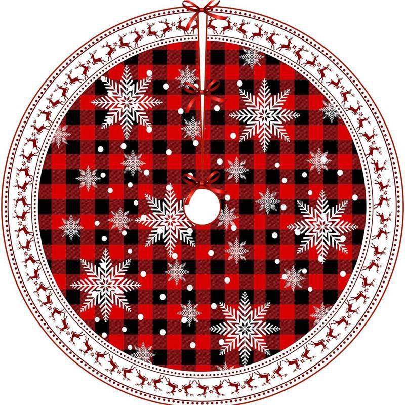 New Digital Christmas Tree Skirt Decoration Apron 48in/122cm белый