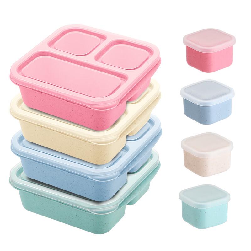 YUNLUAN Wheat Straw Partitioned Bento & Lunch Boxes