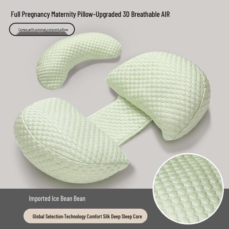 SnoozeShade U-Shape Pregnancy Pillow: Lumbar & Belly Support for Side Sleepers