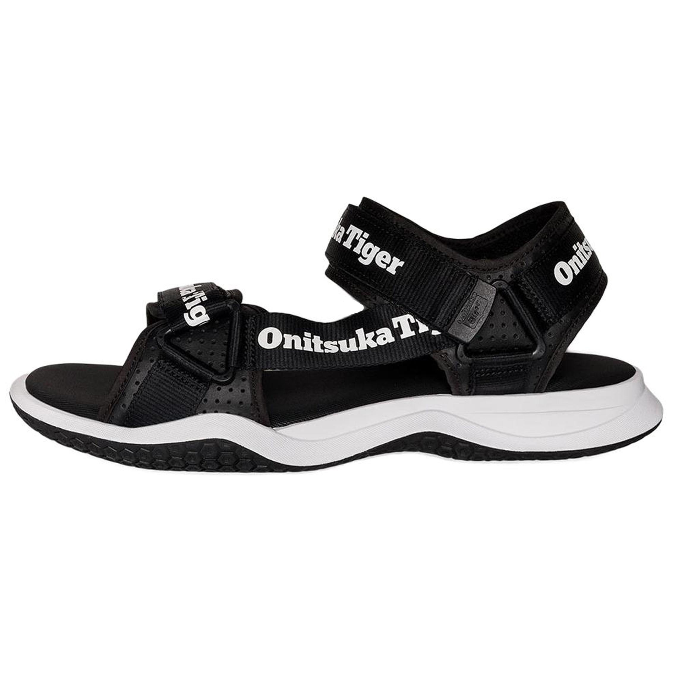 Onitsuka Tiger Ohbori Strap Sandals  Black White  Men s 1183B305-001 EU 36