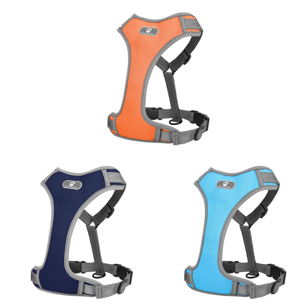 Oxford Fabric Dog Harness With Reflective Rope For Training And Walking