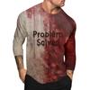 Halloween Print Raglan Sleeve Men's Long Sleeve Top