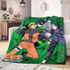 Naruto Anime Print Blanket Warm  Comfortable Flannel Blanket Suitable for Bedrooms, Sofas, Beds, Chairs, Picnics, Travel