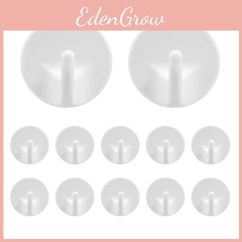 Self Stick 6 Pcs Plastic Hooks Set For Lightweight Storage And Wall Hanging Applications