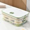 Clear Dumpling Storage Container With Manual Date Timer Stackable Designs Accessory for Efficient Freezer Organization