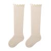 1 Pair Baby Long Knee-High Socks for Spring & Fall Soft Skin-Friendly Cotton Socks Breathable Anti-Slip Fungus Resistant Kids Socks