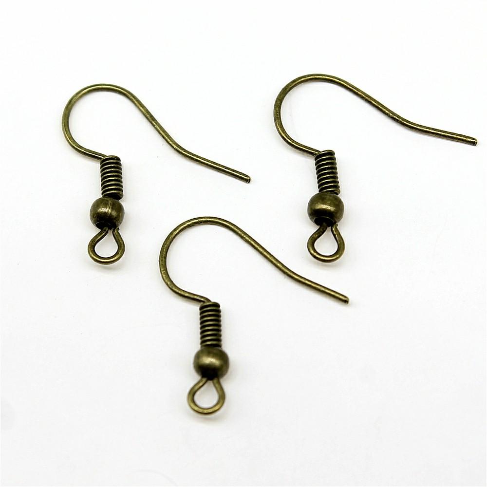 100pcs 19x18mm 8 Colors DIY Earring Findings Earrings Clasps Hooks Fittings DIY Jewelry Making Accessories Iron Hook Earwire бронзовый