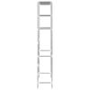 Washing Machine Shelf 3 Shelves Silver 69 x 28 x 169 cm