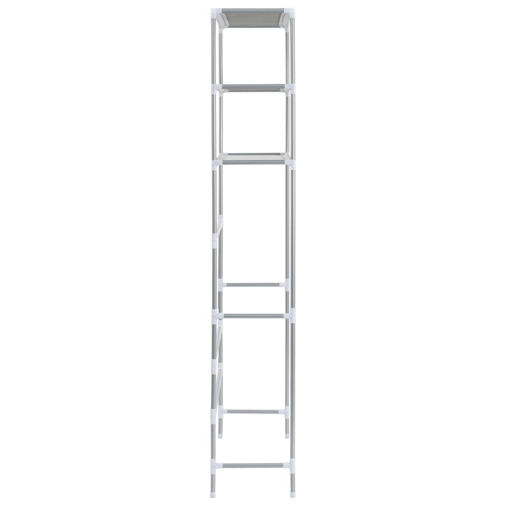 Washing Machine Shelf 3 Shelves Silver 69 x 28 x 169 cm