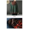 Women S Plus Size Loose Pullover Hooded Sweatshirt With Embroidery