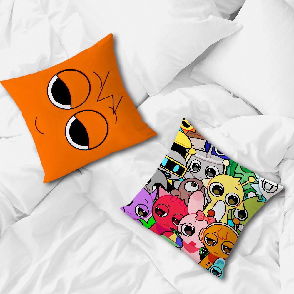 Federa Cuscino Morbida S-Sprunki Gioco Per Divano Soggiorno Ufficio Domestico Decorazione Coperture Protettive I-Incredibox Senza Cuscino
