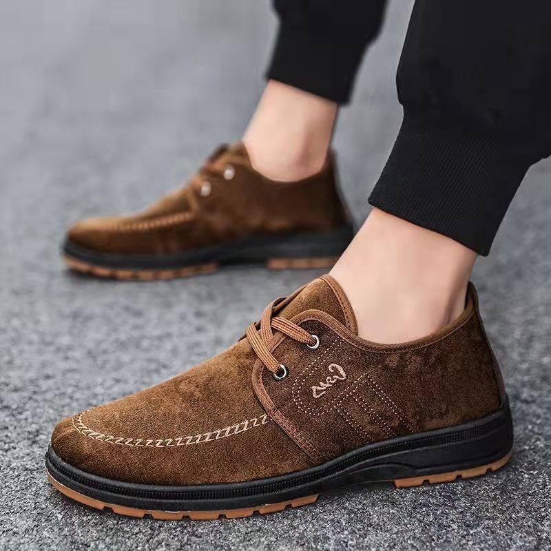 Cloth shoes men's casual shoes spring and autumn new beef tendon sole breathable shoes non-slip and wear-resistant shoes canvas shoes