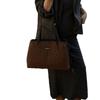 Women's Large-Capacity Retro Tote Bag - Versatile, Casual, Single Shoulder, Underarm Design for Autumn & Winter 2025 Work Commute.