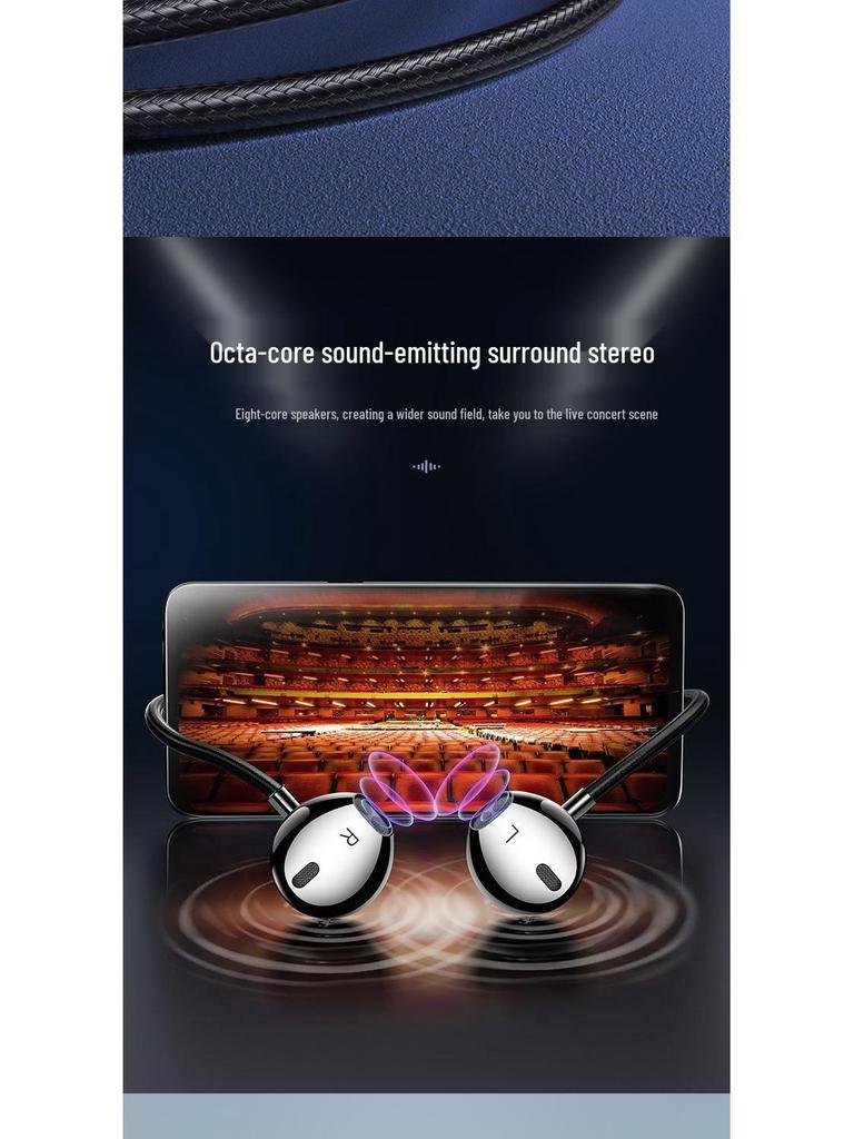 Type-C Wired In-Ear Headphones for Gaming, Compatible with Huawei, OPPO, Xiaomi, and Vivo.