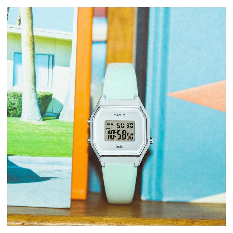 CASIO Life Waterproof Quartz Genuine Leather Strap Women s Watch Gray Dial LA680WEL-3 серый