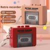 Retro Tape Player Keychain Mini Audio Recorder Cassette Playable Sound Gift