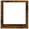 Cube Shelves (4 pcs) Smoked Oak 30 x 15 x 30 cm