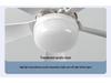 2024 Small Ceiling Fan Light with Removable Blades, E27 Base - Ideal for Bedrooms and Living Rooms