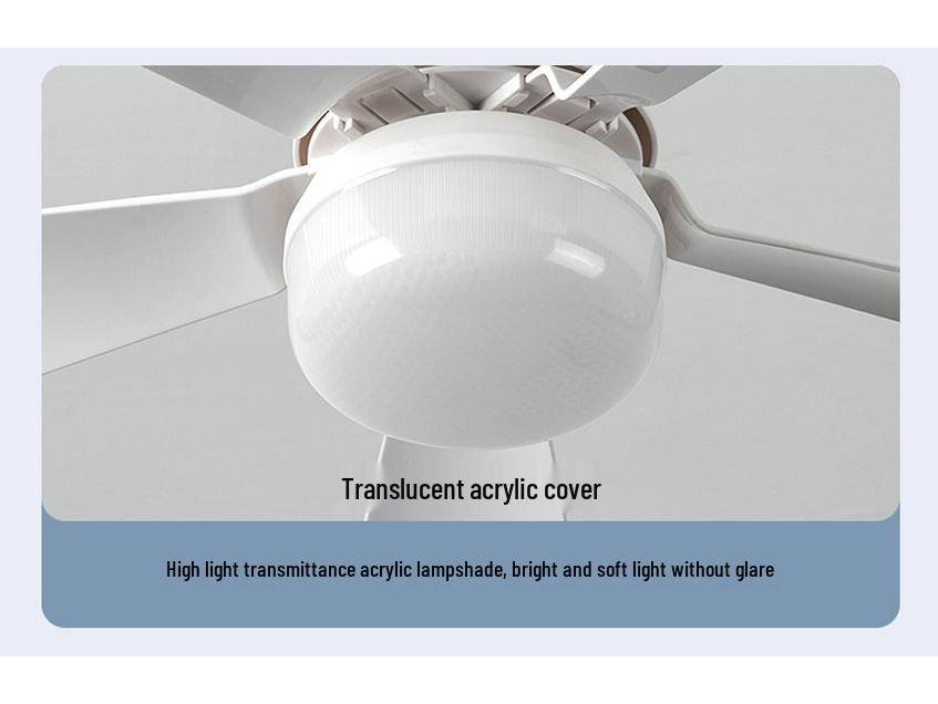 2024 Small Ceiling Fan Light with Removable Blades, E27 Base - Ideal for Bedrooms and Living Rooms