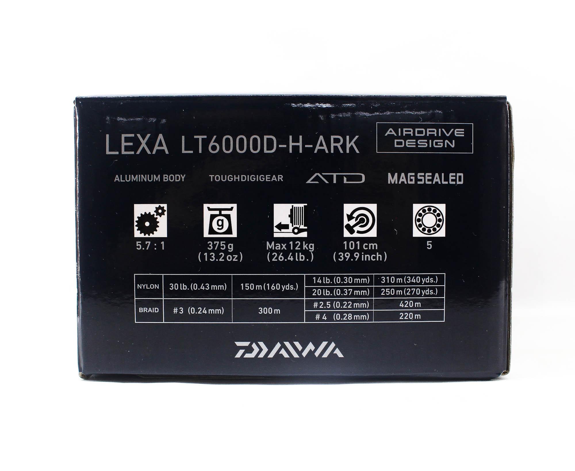 Moulinet Daiwa Lexa LT6000D-H – Spinning Castings Lourd 12 Kg De Frein