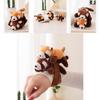 Adorable Panda Plush Wrist Rattle Toy Cute Raccoon Keychain Refrigerator Magnet