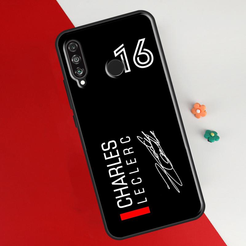 Charles Leclerc 16 F1 Case para Honor 50 8X 9X 10i Capa para Huawei P30 P40 Lite P50 P20 Pro P Smart 2019 Nova 5T