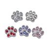 110Pcs/Lot Dog Cat Paw 8mm Slide Charms For Bracelet Women Jewelry Making Connector Dog Pet Collar DIY Keychain Accessories Gift