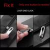 Tool-Free Universal Zipper Puller for Coats, Shoes, and Boots with Metal Pendant