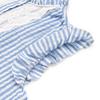 2026 Women's Summer Flutter Sleeve Striped Lace Trim Shirt