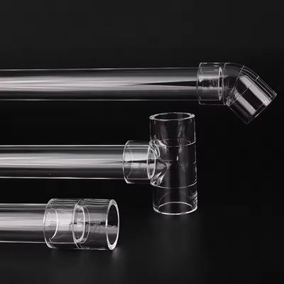 16 20mm Acrylic Pipe Fittings 90 Degree Elbow Clear Aquarium Fish Tank Garden Joint Transparent Plexiglass Tee Connectors